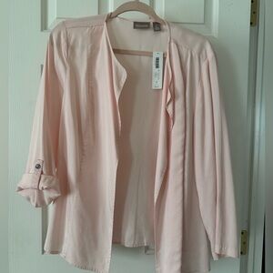 Chico's Whisper Pink Drape Jacket NWT size 2